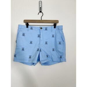 Tommy Hilfiger Light Blue Embroidered Logo Shorts Women’s 12